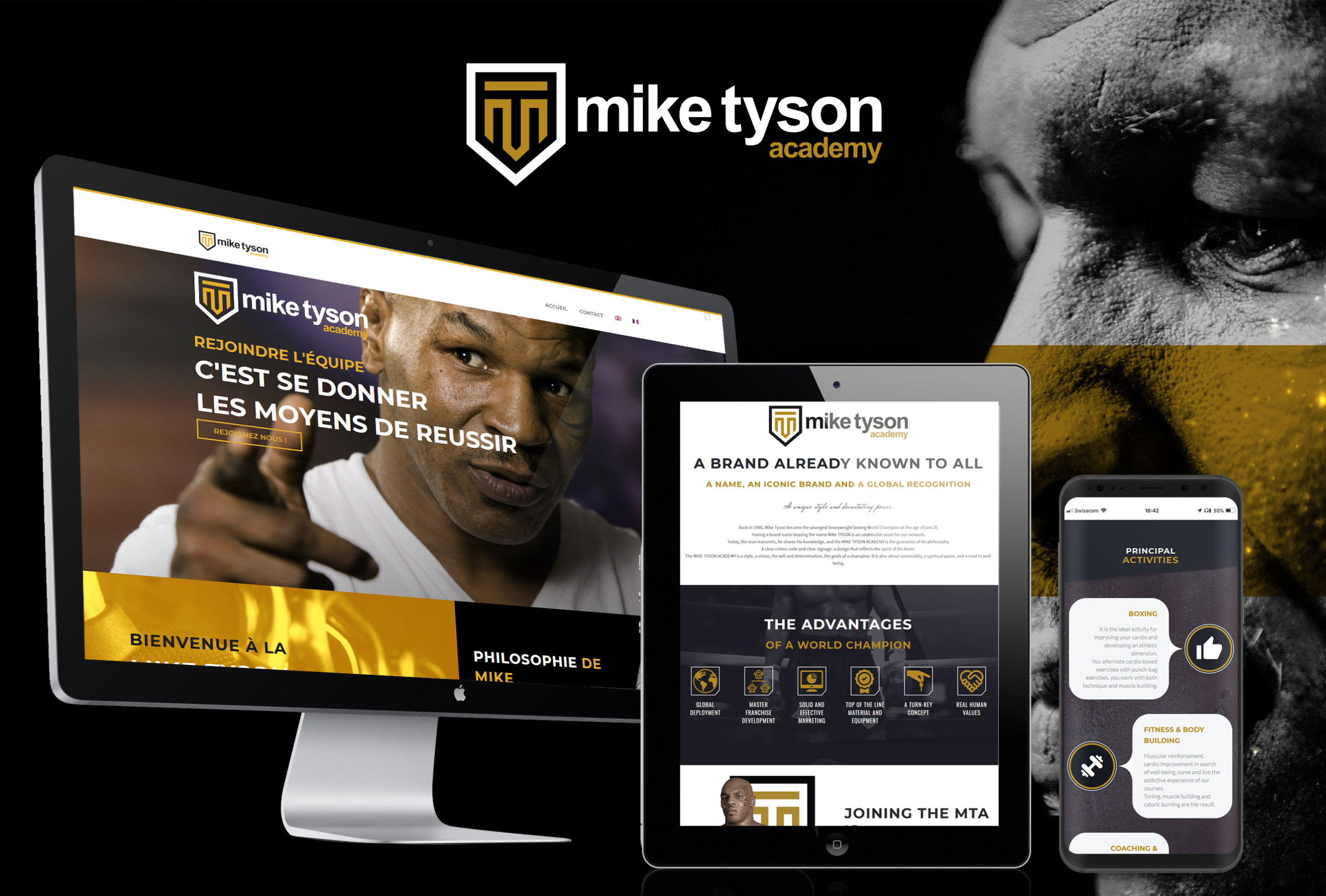 Création Site Web Corse Mike Tyson Academy